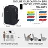 imageECOHUB Travel Backpack 18x14x8 Spirit Airlines Personal Item Bag Toiletry Bag for Men