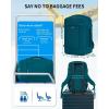 imageECOHUB Travel Backpack for Men Women Carry on Backpack with USB Charging Hole Spirit Airlines Personal Item Bag Flight Approved 156 Inch Laptop Backpack with Anti Theft Pockets 30L Blue GreenBlue Green