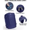 imageECOHUB Travel Backpack for Men Women Carry on Backpack with USB Charging Hole Spirit Airlines Personal Item Bag Flight Approved 156 Inch Laptop Backpack with Anti Theft Pockets 30L Blue GreenNavy Blue