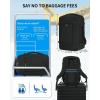 imageECOHUB Travel Backpack for Men Women Carry on Backpack with USB Charging Hole Spirit Airlines Personal Item Bag Flight Approved 156 Inch Laptop Backpack with Anti Theft Pockets 30L Blue GreenBlack
