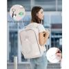 imageECOHUB Travel Backpack for Women Men 173quot Laptop Backpack with Hat Clip WaterResistant Carry On Casual Daypack Lightweight Personal Item Bag with USB Charging Port for Travel Work Hiking GreenBeige02