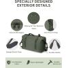 imageECOHUB Travel Duffel Bag Water Resistant Weekender Bag Carry On Bags for Women Sport Gym Bags for Men Hospital Bag for Labor and Delivery Overnight Bag Luggage Bag with Trolley Sleeve 30L Grayish BlueArmy Green