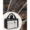 imageECOHUB Travel Toiletry Bag Easy Clean Makeup Organizer See through Hanging Cosmetic Bag Travel Accessories Fit Full Sized Toiletries Shampoo Toothbrush Bags for Women MenBlack