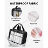 imageECOHUB Travel Toiletry Bag Easy Clean Makeup Organizer See through Hanging Cosmetic Bag Travel Accessories Fit Full Sized Toiletries Shampoo Toothbrush Bags for Women MenBlack