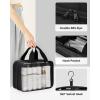 imageECOHUB Travel Toiletry Bag Easy Clean Makeup Organizer See through Hanging Cosmetic Bag Travel Accessories Fit Full Sized Toiletries Shampoo Toothbrush Bags for Women MenBlack