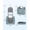 imageECOHUB Travel Toiletry Bag Hanging Toiletry Bag for Women Fullsize Container Waterresistant Travel Makeup Organizer Toiletries Grey PATENT PENDING