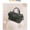 imageECOHUB Travel Toiletry Bag for Women Waterresistant Makeup Bag Lightweight Cosmetic Bag Travel Essentials Toiletries Bag Recycled Makeup Organizer for FullSized Toiletries BeigeArmy Green