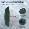 imageECOHUB Travel Umbrella for Rain Windproof Compact Umbrella Strong Fiberglass Ribs Easy Automatic Open Close AntiLost Sleeve Small Portable Umbrella Fits Backpack ampamp Car