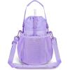 imageECOHUB Water Bottle Holder with Strap Full Coverage Stanley Cup 4030 oz Tumbler Insulated Water Bottle Carrier Bag with Back Safety Pocket Crossbody Sling with Handle for Walking Patent Pendingpurple