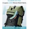 imageECOHUB Waterproof Backpack for Women Men 30L RollTop Closure Heavy Duty Dry Bag for Travel with IPX8 Waterproof Phone CaseGreen