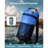 imageECOHUB Waterproof Dry Bag for Women Men 5L10L20L Roll Top Lightweight Dry Storage Bag Backpack for Travel Kayaking Hiking Floating with Waterproof Phone CaseBlue
