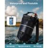 imageECOHUB Waterproof Dry Bag for Women Men 5L10L20L Roll Top Lightweight Dry Storage Bag Backpack for Travel Kayaking Hiking Floating with Waterproof Phone CaseBlack