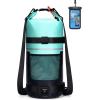 imageECOHUB Waterproof Dry Bag for Women Men 5L10L20L Roll Top Lightweight Dry Storage Bag Backpack for Travel Kayaking Hiking Floating with Waterproof Phone CaseGreen