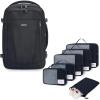 imageBundleECOHUB Travel Backpack 18x14x8 Spirit Airlines Personal Item Bag with 6 Set Packing Cubes for Traveling