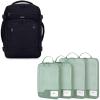 imageECOHUB 17quot Small Travel Backpack and4 Set Compression Packing Cubes