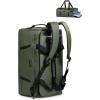 imageECOHUB 40L Gym Bag for Women Men Water Resistant Sports Duffle Bag with Shoe Compartment ampamp Wet Pocket Travel Weekender Camping BackpackArmy Green