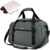 imageECOHUB For Spirit Airlines Personal Item Bag 18x14x8 Travel Duffel Bags with Laptop Compartment ampamp Shoe Bag Underseat Carry on Handbag with Wet Pocket 30L BlackGrey