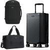 imageECOHUB Hardside Expandable Carry On Luggage Set and Travel Backpack 18x14x8 30L Spirit Airlines Personal Item Bag