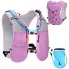imageECOHUB Running Hydration Vest BackpackLightweight Breathable Pack with 2L Water Bladder Bag Daypack for Hiking Trail Running Cycling Race Marathon for Women MenPink