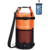 imageECOHUB Waterproof Dry Bag for Women Men 5L10L20L Roll Top Lightweight Dry Storage Bag Backpack for Travel Kayaking Hiking Floating with Waterproof Phone CaseOrange
