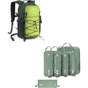 imageBundle ECOHUB 5 Set Compression Packing CubesSmall Hiking Backpack for Men Women