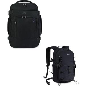 imageECOHUB Bundle 17quot Carry On Travel Backpack and Small Hiking Backpack for Men Women