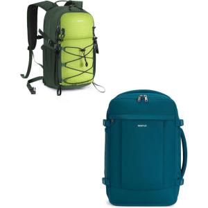 imageECOHUB Bundle 18quot Carry On Travel BackpackSmall Hiking Backpack for Men Women