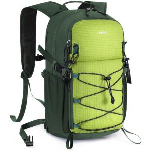 imageECOHUB Small Hiking Backpack for Men Women 20L Lightweight Travel Backpacks Water Resistant Camping Cycling Hiking DaypackGreen