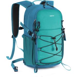 imageECOHUB Small Hiking Backpack for Men Women 20L Lightweight Travel Backpacks Water Resistant Camping Cycling Hiking DaypackPacific Teal