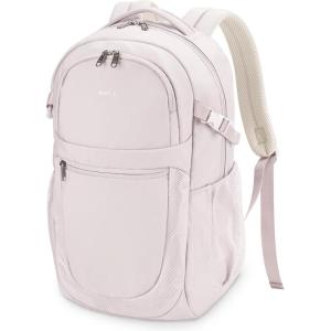 imageECOHUB Travel Backpack for Women 173 inch Suspended Laptop Backpack Fashion WaterResistant College Computer Bookbag 28L Personal Item Bag with 12 Pockets for Causal Work GreenBeige