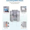 imageECOHUB Running Hydration Vest Backpack Lightweight Breathable Hydration Pack Bag Daypack for Hiking Trail Cycling Race Marathon Water Backpack Vest for Women MenGrey