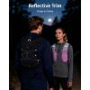 imageECOHUB Running Hydration Vest Backpack Lightweight Breathable Hydration Pack Bag Daypack for Hiking Trail Cycling Race Marathon Water Backpack Vest for Women MenBlack