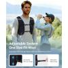 imageECOHUB Running Hydration Vest Backpack Lightweight Breathable Hydration Pack Bag Daypack for Hiking Trail Cycling Race Marathon Water Backpack Vest for Women MenBlack
