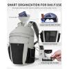 imageECOHUB 15L Lightweight Casual Daypack Packable Backpack for Daily Use Hiking amp Travel Foldable Small Backpack with Stretch Mesh Pockets WaterResistant Nylon Reflective DesignGrey