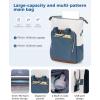 imageECOHUB 17 Laptop bag for Women 25L Teachers Laptop Backpack Work Backpack for Professional Nurse Travel Backpack BlueBlue
