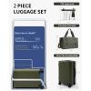 imageECOHUB Bundle Hardside Expandable Carry On Luggage amp 5 Set Compression Packing Cubes