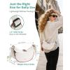 imageECOHUB Crossbody Bags for Women Men Crossbody Purse with Adjustable Strap Structured Crescent Shoulder BagBeige