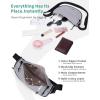 imageECOHUB Crossbody Bags for Women Men Crossbody Purse with Adjustable Strap Structured Crescent Shoulder BagGrey