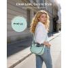 imageECOHUB Crossbody Bags for Women Men Crossbody Purse with Adjustable Strap Structured Crescent Shoulder BagMint Green