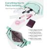 imageECOHUB Crossbody Bags for Women Men Crossbody Purse with Adjustable Strap Structured Crescent Shoulder BagMint Green