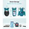 imageECOHUB Hydration Backpack with 2L Water Bladder Lightweight Running Hydration Pack for Men Women Breathable Hiking Cycling Backpack for Outdoor Sports Marathon TravelTurquoise