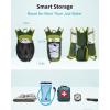 imageECOHUB Hydration Backpack with 2L Water Bladder Lightweight Running Hydration Pack for Men Women Breathable Hiking Cycling Backpack for Outdoor Sports Marathon TravelGreen