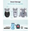 imageECOHUB Hydration Backpack with 2L Water Bladder Lightweight Running Hydration Pack for Men Women Breathable Hiking Cycling Backpack for Outdoor Sports Marathon TravelGrey