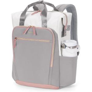 imageECOHUB 17 Laptop bag for Women 25L Teachers Laptop Backpack Work Backpack for Professional Nurse Travel Backpack BlueGrey