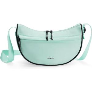 imageECOHUB Crossbody Bags for Women Men Crossbody Purse with Adjustable Strap Structured Crescent Shoulder BagMint Green
