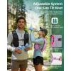 imageECOHUB Running Hydration Vest Backpack with 2500ML Soft Flask Lightweight Trail Running Pack for Men Women Adjustable No Bounce Hydration Backpack for Marathon Hiking CyclingPink