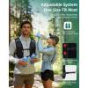 imageECOHUB Running Hydration Vest Backpack with 2500ML Soft Flask Lightweight Trail Running Pack for Men Women Adjustable No Bounce Hydration Backpack for Marathon Hiking CyclingBlack