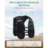 imageECOHUB Running Hydration Vest Backpack with 2500ML Soft Flask Lightweight Trail Running Pack for Men Women Adjustable No Bounce Hydration Backpack for Marathon Hiking CyclingBlack