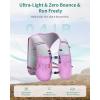 imageECOHUB Running Hydration Vest Backpack with 2500ML Soft Flask Lightweight Trail Running Pack for Men Women Adjustable No Bounce Hydration Backpack for Marathon Hiking CyclingPink