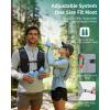 imageECOHUB Running Hydration Vest Backpack with 2500ML Soft Flask Lightweight Trail Running Pack for Men Women Adjustable No Bounce Hydration Backpack for Marathon Hiking CyclingGreen